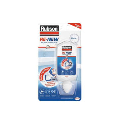 Mastic silicone cuisine/bain blanc RUBSON re-new tube 80 ml - 