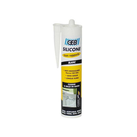 Silicone Geb, Blanc, 280 Ml