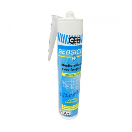 Silicone sanitaire Gebsicone W 310ml translucide - 