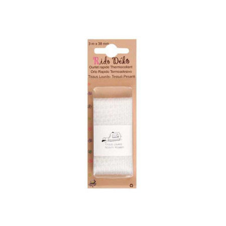 Ourlet thermocollant polyamide blanc - 