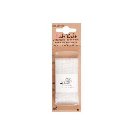 Ourlet thermocollant polyamide blanc