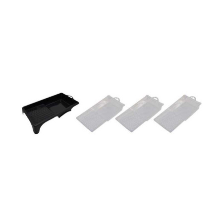 Bac peinture + 3 recharge 110mm noir - 