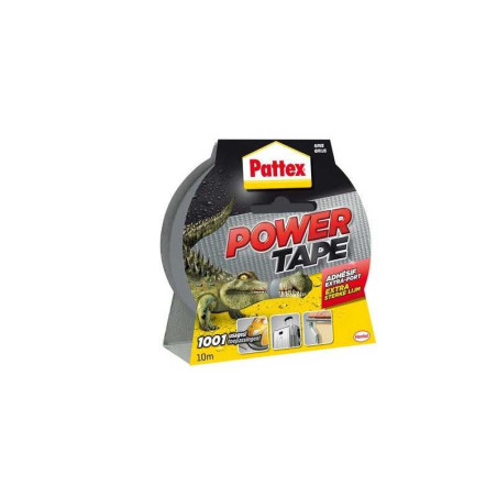 Adhésif Pattex Réparation Toile Multiusage, Power Tape L.10 M X L.51 Mm, Gris