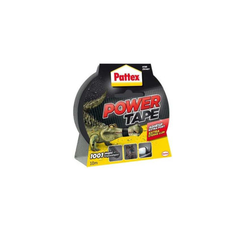 Adhésif Pattex Réparation Toile Multiusage, Power Tape L.10 M X L.51 Mm, Noir