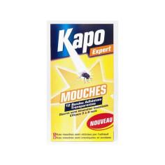 Lot de 12 bandes adhésives transparentes anti-mouches - 