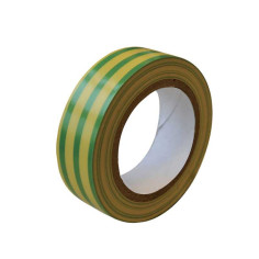 Ruban adhésif isolant PVC 10m VERT/JAUNE uv10 - 