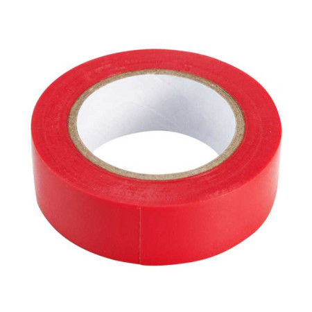 Ruban isolant 19mmx10m rouge - 