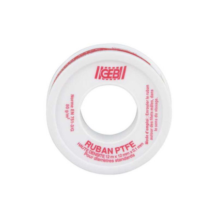 Ruban téflon haute densité 12MMX12M - 