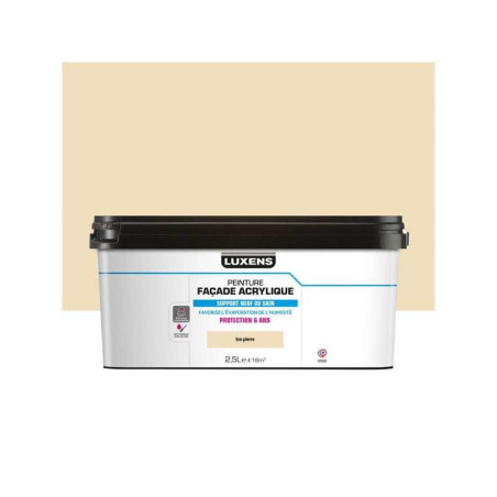 Peinture facade Acrylique , ton pierre, 2.5 l
