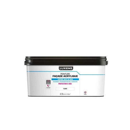 Peinture façade Acrylique LUXENS blanc 2.5 l