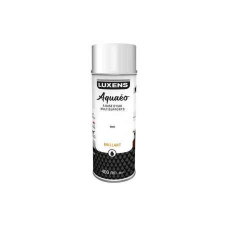 Peinture aérosol Aquaeo blanc brillant 400 ml