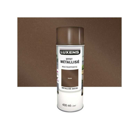 Peinture aérosol Mutlisupports LUXENS bronze métallisé 400 ml