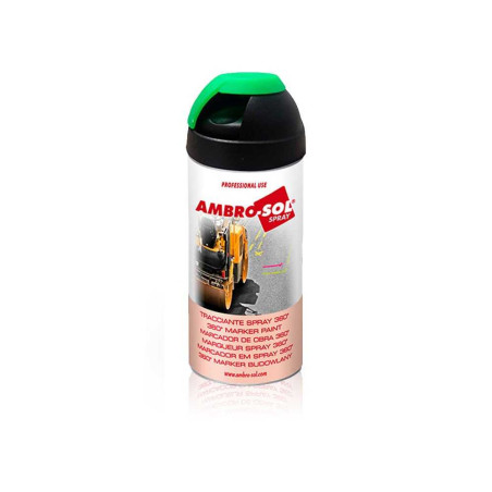 Peinture aérosol traçage 500ml (360Â°) vert fluo