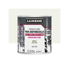 Peinture fer et Antirouille extérieur Blanc Satiné 0.25 L - 