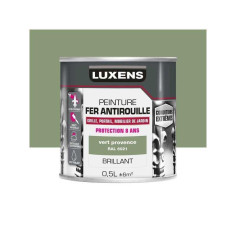 Peinture fer extérieur vert provence glossy 0.5 L - 