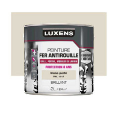 Peinture fer extérieur blanc perle brillant 2l - 