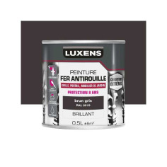 Peinture fer extérieur brun gris glossy 0.5 L - 