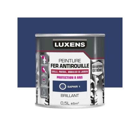 Peinture Fer Extérieur Luxens Saphir 1 Glossy 0.5 L - 