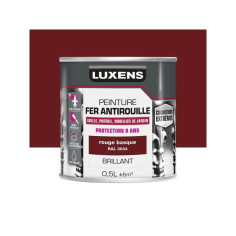 Peinture fer extérieur rouge provence glossy 0.5 L - 