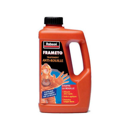 Protection Antirouille Extérieur / Intérieur Frameto Rubson, Noir, 1 L