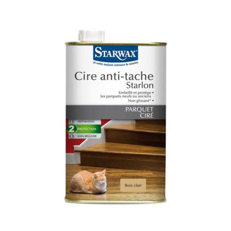 Cire antitaches bois clairs Starwax 1 L