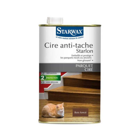 Cire antitaches bois Foncés Starwax 1 L - 