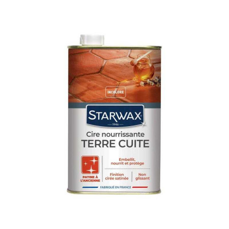 Cire nourrissante patine à&nbsp; l'ancienne tomette 1 l - 