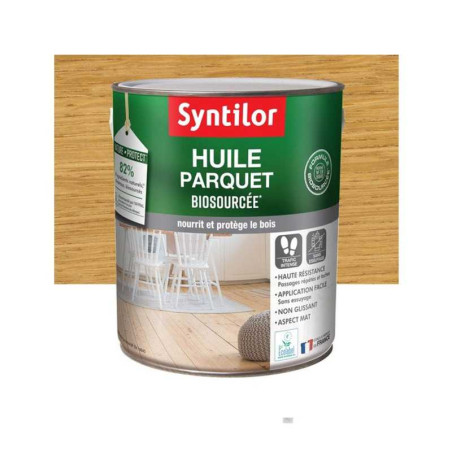 Huile parquet nature protect SYNTILOR incolore mat 2.5 l