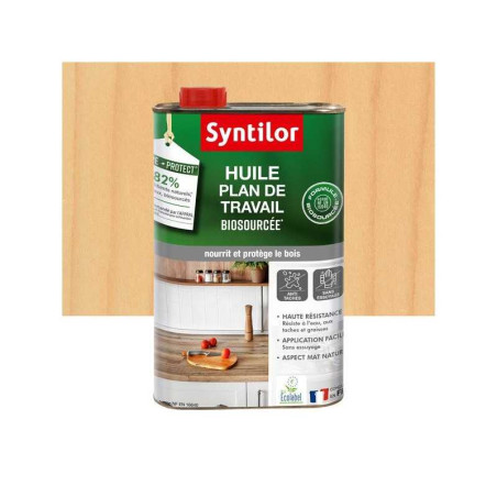 Huile plan de travail nATURE pROTECT SYNTILOR incolore mat 0L5