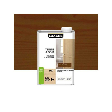 Teinte a bois LUXENS, 0.5L, chene fonce mat