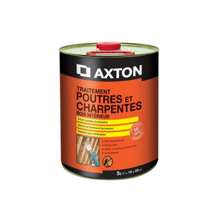 Traitement Du Bois Poutre Et Charpente Axton 10 Ans, 5 L