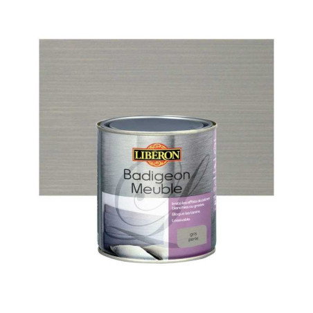 Badigeon Meuble Liberon Gris Perle Mat 0.5 L