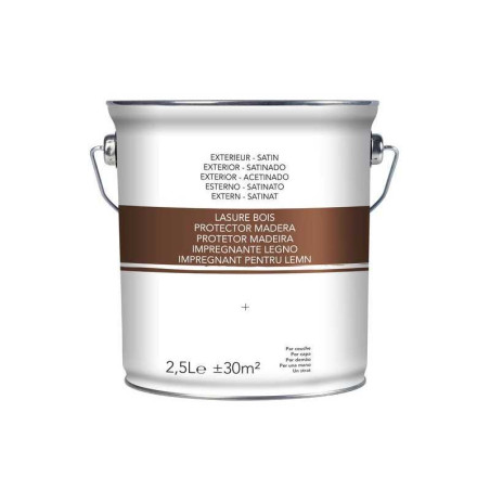 Lasure chêne moyen satiné 2.5 L