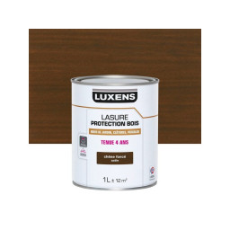Lasure LUXENS 4 ans chêne foncé satiné 1 Litre - 