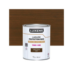 Lasure LUXENS 4 ans chêne foncé satiné 1 Litre - 