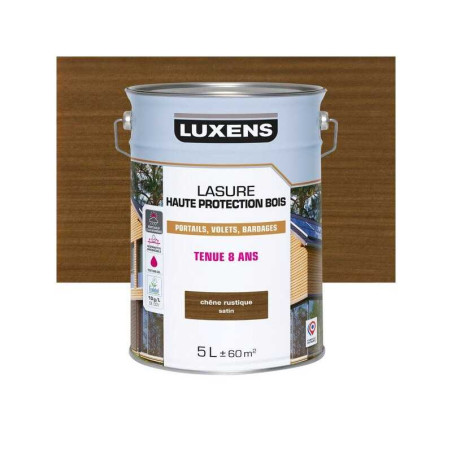 Lasure LUXENS 8 ans chêne rustique satiné 5 Litres