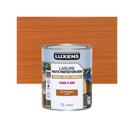 Lasure LUXENS 8 ans pin d'orégon satiné 1 Litre