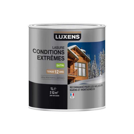 Lasure LUXENS Conditions Extrêmes 1 L, chêne moyen