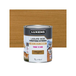 Lasure LUXENS Conditions extrêmes 12 ans chêne moyen brillant 1 Litre - 