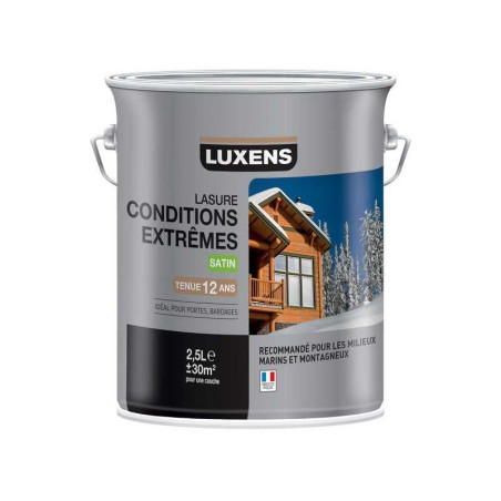 Lasure LUXENS Conditions Extrêmes 2.5 L, incolore