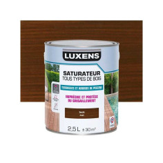 Saturateur pour bois extérieur LUXENS teck mat 2.5 l - 