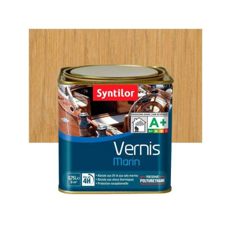Vernis marin bois incolore satiné 0.75 L - 