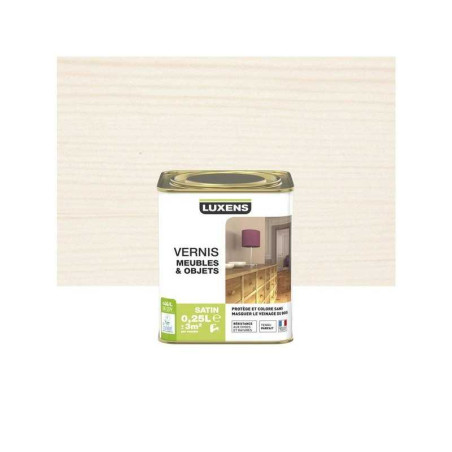 Vernis meuble et objets Blanc Satiné, 0.25L