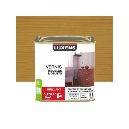 Vernis meuble et objets chêne Doré Brillant, 0.75L