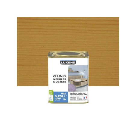 Vernis meuble et objets chêne Doré Mat, 0.25L