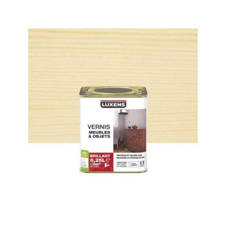 Vernis meuble et objets Incolore Brillant