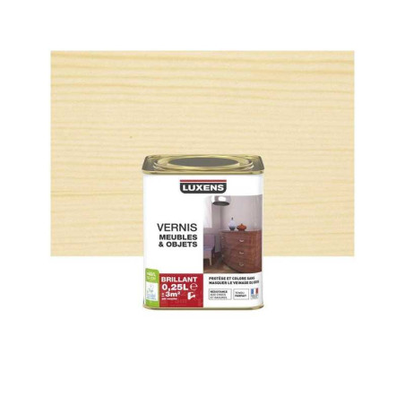 Vernis meuble et objets Incolore Brillant, 0.25