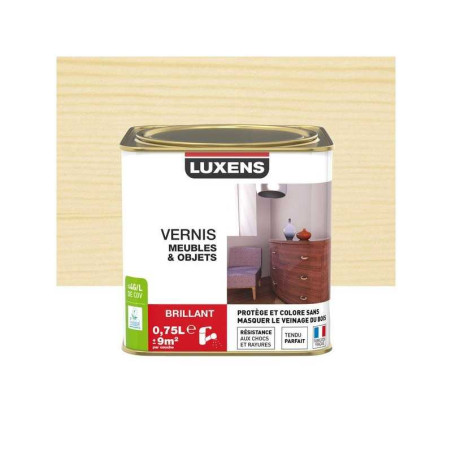 Vernis meuble et objets Incolore Brillant, 0.75
