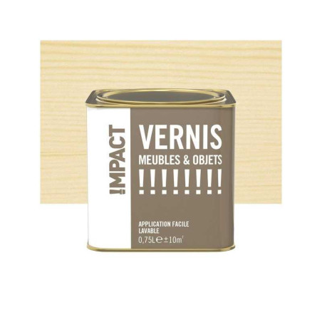 Vernis meuble et objets Impact Incolore Satiné, 0.75L