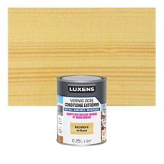 Vernis pour bois extérieur LUXENS Conditions extràÂªmes incolore brillant 0.25 Litre - 